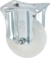 RUOTA FISSA D.100 NYLON BIANCO