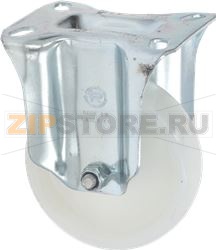 RUOTA FISSA D.100 NYLON BIANCO 