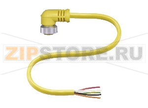 Кабель датчика-исполнительного устройства Female connector V95-W-YE2M-STOOW Pepperl+Fuchs Описание оборудованияFemale cordset, 7/8", 5-pin, STOOW cable