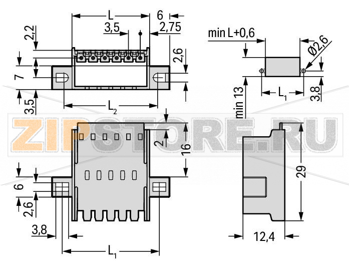 Panel feedthrough male connector; зажимное кольцо; Шаг контактов 3,5 мм; 8-пол.; светло-серые Wago 2091-1638/024-000 Вилки для установки в панель и в устройстваВнешнее штекерное соединение с помощью фиксирующих зажимов с гнездами с зажимами для проводниковВнутреннее штекерное соединение с розетками с помощью выводов под пайку или гнезда с зажимами для проводниковТакже доступны с предварительно собранными гнездами с обеих сторонФиксирующие фланцы также подходят для монтажа в панель...
