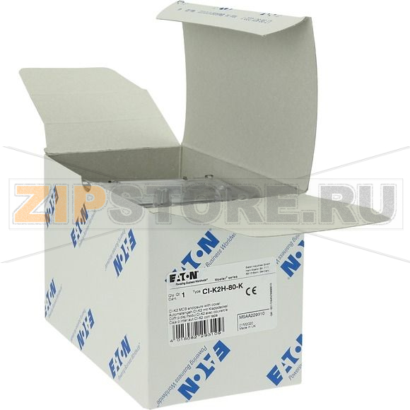 Корпус изолированный, ДхШхВ=160x100x80 мм, + крышка Eaton CI-K2H-80-K 