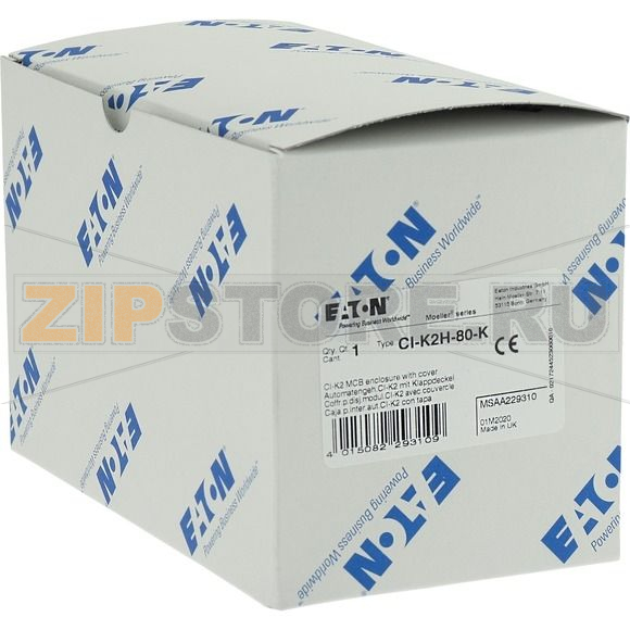 Корпус изолированный, ДхШхВ=160x100x80 мм, + крышка Eaton CI-K2H-80-K 