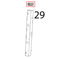 Door column blanking cap Unox XVC 205E