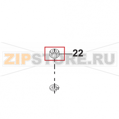 Nut M8 Bear Varimixer AR40 VL-1S                                                               Nut M8 Bear Varimixer AR40 VL-1SЗапчасть на сборочном чертеже под номером: 22Название запчасти на датском&nbsp;языке: Nut M8 Bear Varimixer AR40 VL-1S
