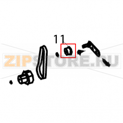 Tension roller Sato LT408 LH Tension roller Sato LT408 LHЗапчасть на деталировке под номером: 11Название запчасти на английском языке: Tension roller Sato LT408 LH.