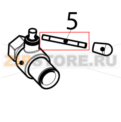 Drain lever Tecnoinox FR4FE7 Drain lever Tecnoinox FR4FE7Запчасть на деталировке под номером: 5