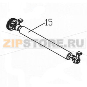 Резиновый ролик TSC TDP-244 Резиновый вал (резиновый валик) для принтера TSC TDP-244Запчасть на сборочном чертеже под номером: 15Количество запчастей в комплекте: 1Название запчасти TSC на английском языке: PLATEN ASS’Y