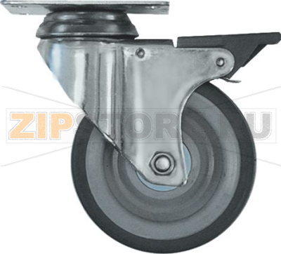 SWIVELLING CASTOR W/PLATE W/BRACKET 