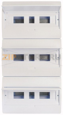 Щит встроенного исполнения, 3 ряда, 54 модулей, белая дверь, пластик Eaton BC-O-3/54-TW-ECO 