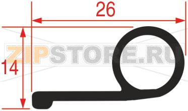 УПЛОТНИТЕЛЬНАЯ РЕЗИНА ДЛЯ ПЕЧИ 2554 - 6 М 
