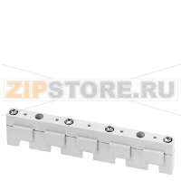 ШИННЫЙ ДЕРЖАТЕЛЬ, WIDTH 15MM 40MM SYSTEM, 5-POLE FOR 5 RAILS 12X5(10) AS END AND INTERMEDIATE HOLDER Siemens 8US1903-5AA00