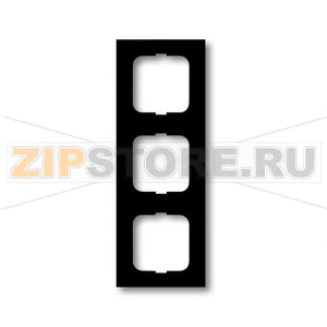 Рамка трехместная, чёрный бархат ABB 2CKA001754A4421 
