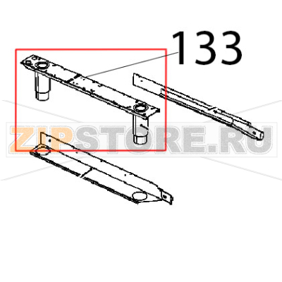 Longherone piedini 2&quot; reg H147-19 Unox XBC 1005E Longherone piedini 2" reg H147-19 Unox XBC 1005EЗапчасть на деталировке под номером: 133