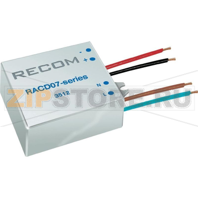 Источник постоянного тока LED 11 В/DC, 7 Вт, 700 мA Recom RACD07-700 