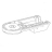 Lower Gearcase Empire Red KitchenAid K5