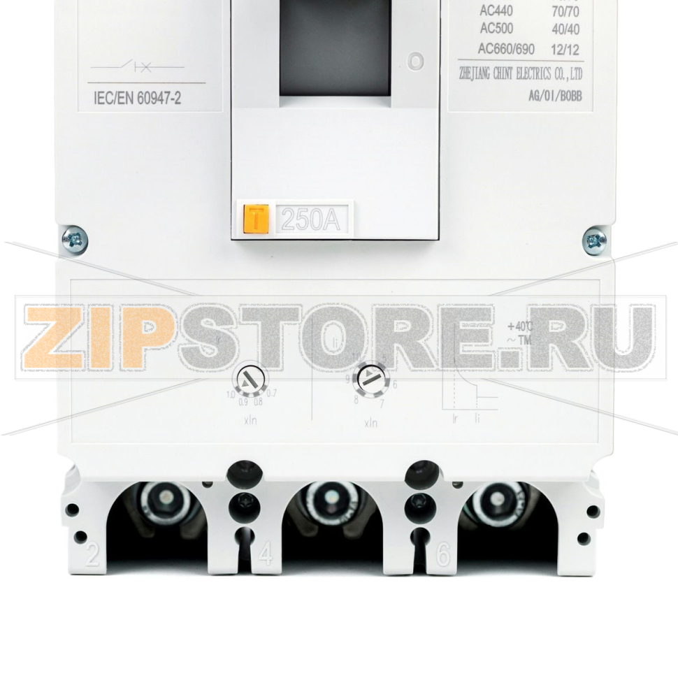 Выключатель автоматический 250 А, 50 кА, 3 полюса Chint NM8N-630S 