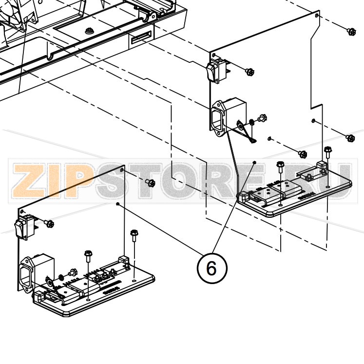 Blok Pitaniya I Materinskaya Plata Datamax H 4408 Dpr51 2410 00