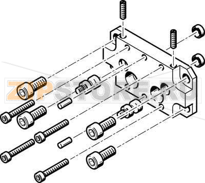 Комплект переходников Festo HAPG-58 