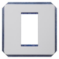 DELTA PROFIL СЕРЫЙ ЖЕМЧУГ 1 МОДУЛЬ С ПРОМЕЖ.РАМКОЙ Siemens 5TG1890