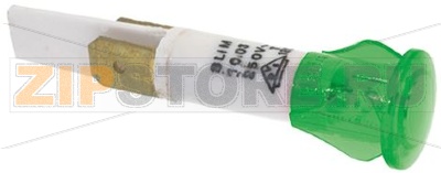 ЗЕЛЕНАЯ ИНДИКАТОРНАЯ ЛАМПА, 250В 