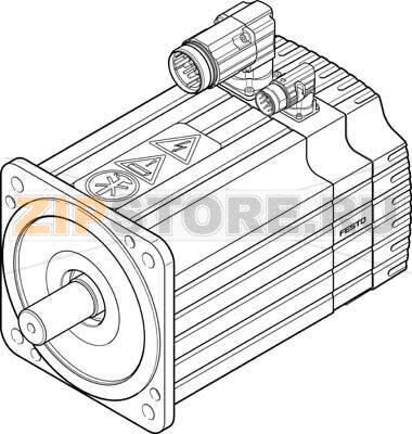 Серводвигатель Festo EMMS-AS-190-M-HS-ARB 