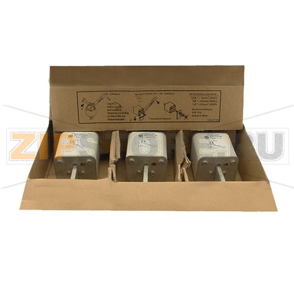 Предохранитель, 350 A, AC 500 В, 55x55x140 мм, aR, IEC с индикатором Eaton FUSE 350A 500V TP 4 