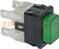 BIPOLAR SWITCH GREEN 16A 250V