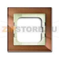 Рамка одноместная, бронзовое стекло ABB 2CKA001754A4543