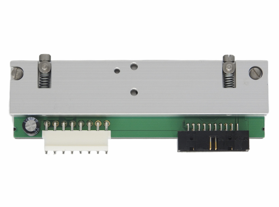 Печатающая термоголовка CAB XD4T (300dpi) Термоголовка является ключевым печатающим узлом принтера. Она формирует изображение за счет точечного нагрева резистивных элементов: при прямой термопечати изображение проявляется на термочувствительном материале, при термотрансферной печати краска переносится с риббона на этикетку. Разрешение 300 dpi обеспечивает четкую печать мелкого текста, штрихкодов высокой плотности, двумерных кодов и графики. Деталь применяется при плановой замене выработавшего ресурс узла или при выходе головки из строя.