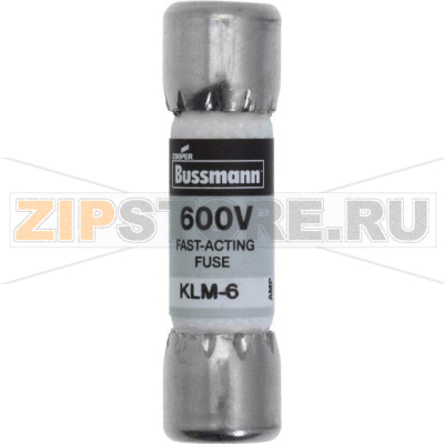 Предохранитель, 6 A, AC 600 В, DC 600 В, 10x38 мм, UL, CSA Eaton LIMITRON FAST ACTING FUSE 