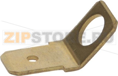 FASTON PIEGATO 45° 6,3X0,8 OTTONE 