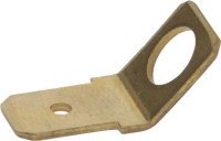 FASTON PIEGATO 45° 6,3X0,8 OTTONE