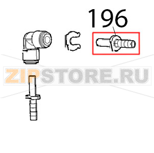 Pipe holder D6-D6 J.G. terminal Unox XVC 205E Pipe holder D6-D6 J.G. terminal Unox XVC 205EЗапчасть на деталировке под номером: 196