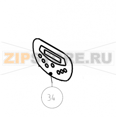 Tastiera a membrana IM6 Imesa LM 23              Tastiera a membrana IM6 Imesa LM 23Запчасть на сборочном чертеже под номером: 34Название запчасти на итальянском языке: Tastiera a membrana IM6 Imesa LM 23