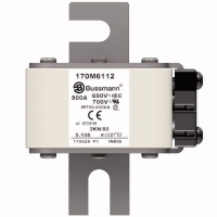 Предохранитель, 800 A, AC 690 В, 200 кА, 3, 76x92x109 мм, aR, DIN, IEC Eaton FUSE 800A 690V 3KN