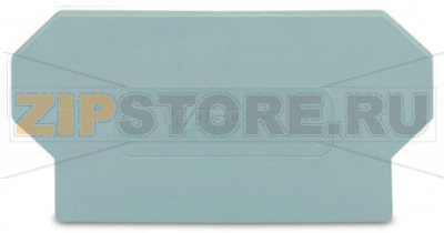 Separator plate; 2 mm thick; oversized; gray Wago 285-337 