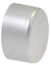 PUSH-BUTTON ELLIPTICAL 17x13 mm SILVER 