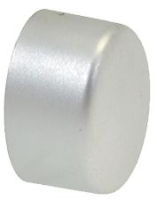 PUSH-BUTTON ELLIPTICAL 17x13 mm SILVER