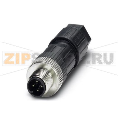 Разъем Phoenix Contact SACC-M12MS-4SC M 4-полюсн., Штекер, прямой M12, А-кодирование, Пружинные зажимы, Материал накатанной гайки: Цинк. литья под давлением, с никелевым покрытием, Наружный диаметр кабеля 4 мм . 8 мм.Минимальный заказ: 1 шт.Упаковка: 1 шт.