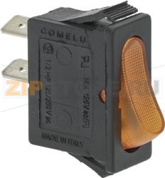 КНОПКА ПОЛОСКАНИЯ, ОРАНЖЕВАЯ, 16 А, 250 В 