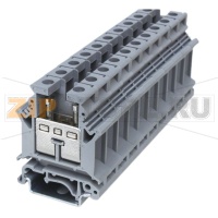 Клемма проходная, универсальная, серая CHIKU RUK 16N