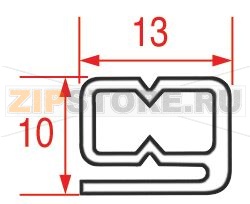 ЧЕРНЫЙ УПЛОТНИТЕЛЬ 13Х10 ММ - 6 М 