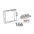 Wire clamp FV 268, RO and fixing screws Unox XB 895