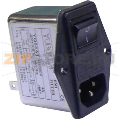 Фильтр сетевой 250 В/AC, 4 A, 2.5 мГн, 68x52.5x61 мм, 1 шт Yunpen YQ04A1 