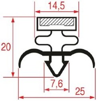 SNAP-IN GASKET 8171  - 2500 mm