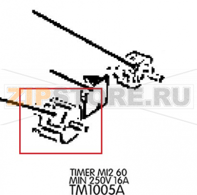 Timer MI2 60 min 250V 16A Unox XV 893 Timer MI2 60 min 250V 16A Unox XV 893Запчасть на деталировке под номером: 125Название запчасти на английском языке: Timer MI2 60 min 250V 16A Unox XV 893