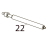 Ribbon shaft Toshiba TEC SP40II