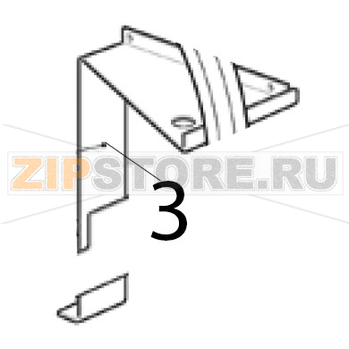 Separatore conden. Scotsman AF 124 Separatore conden. Scotsman AF 124Запчасть на деталировке под номером: 3