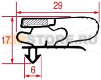 УПЛОТНИТЕЛЬ ВСТАВНОЙ 1385X610 MM