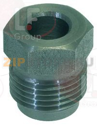 RACCORDO M12x1 FORO ø 6 mm PER SONDA 